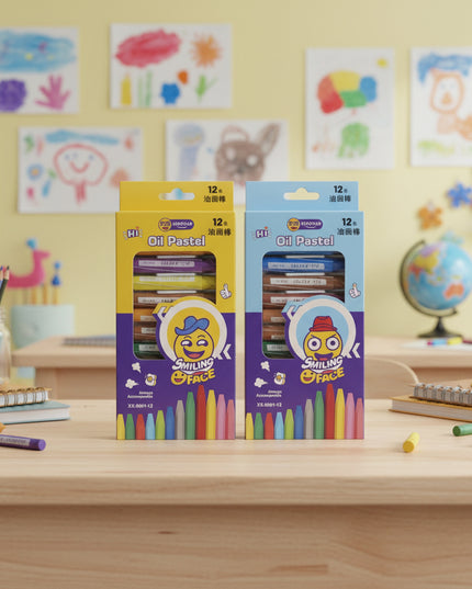 Primary Color Oil Pastels (12-pcs)