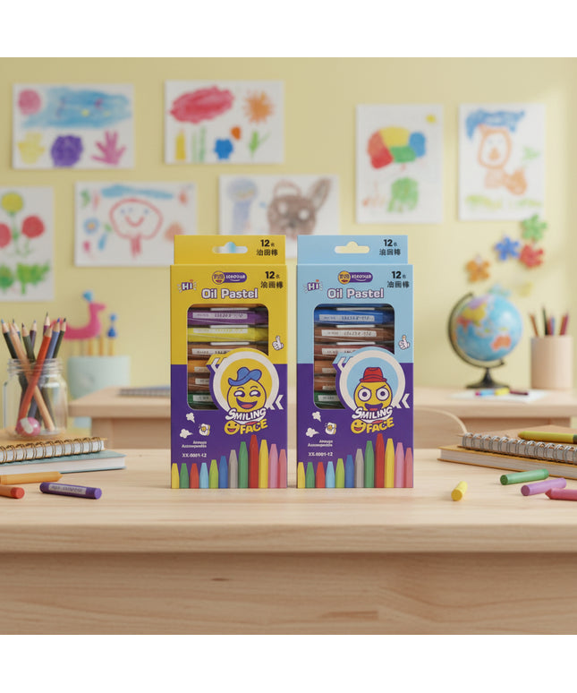 Primary Color Oil Pastels (12-pcs)