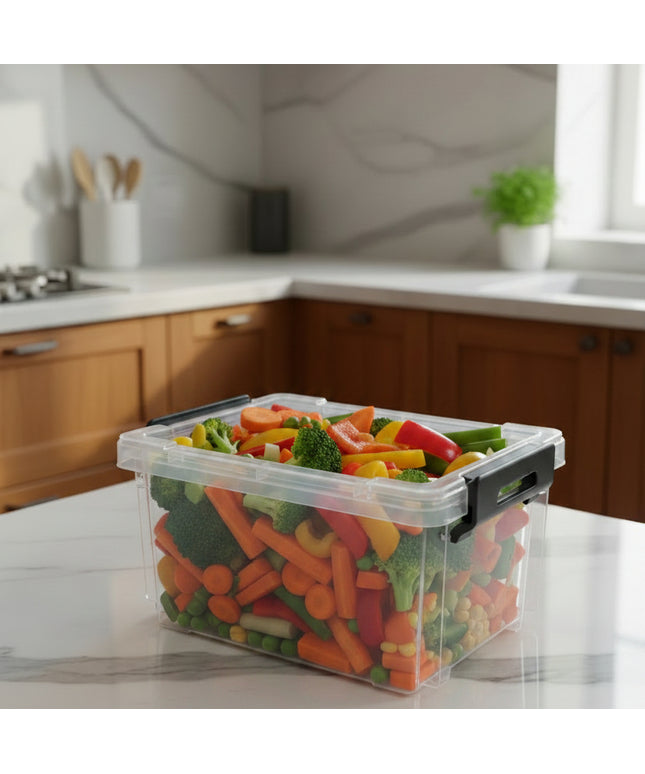 4-Pc Clear Stackable Square Storage Container