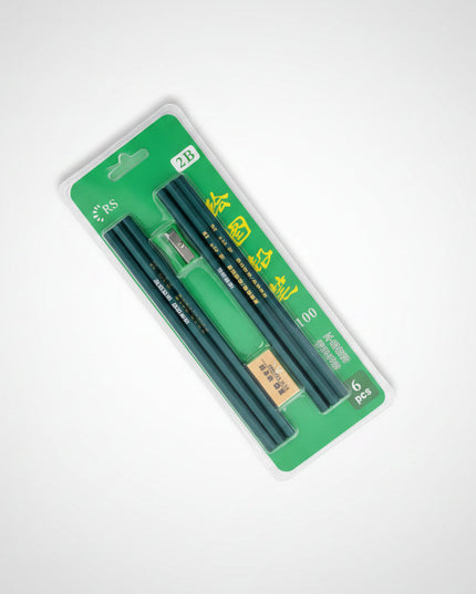 2B Pencil Set (6-Pack)