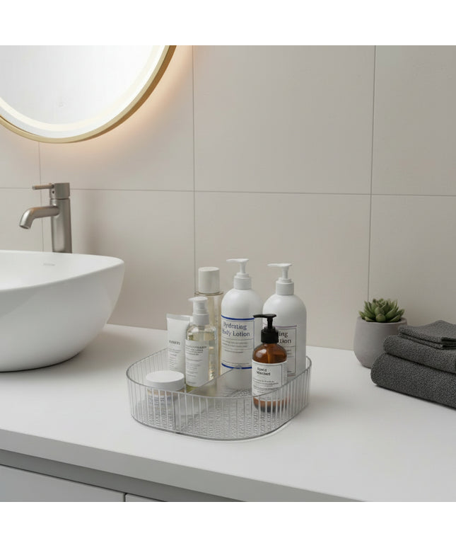 2-Pc Shallow Bathroom Organiser