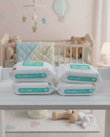 4-Pack 75% Alcohol Sanitary Wipes (80-Pcs)