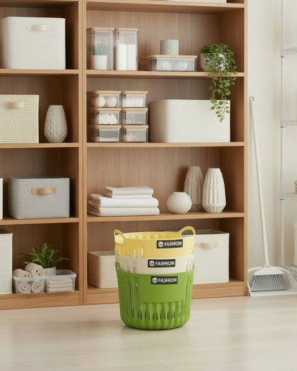 3-Pc Round Storage Basket