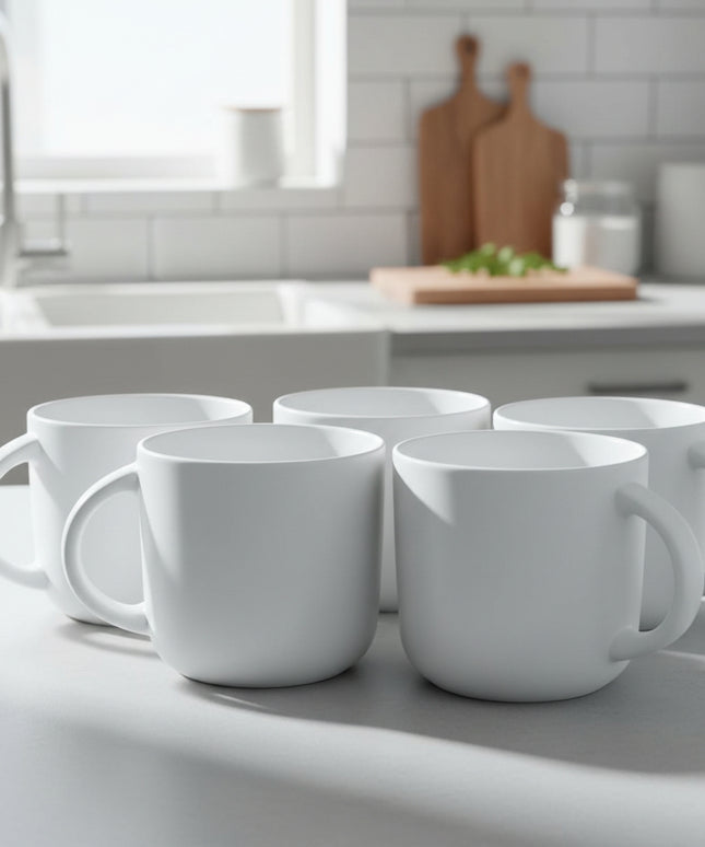 6 pcs Moonlight Color Glaze Ceramic Cup