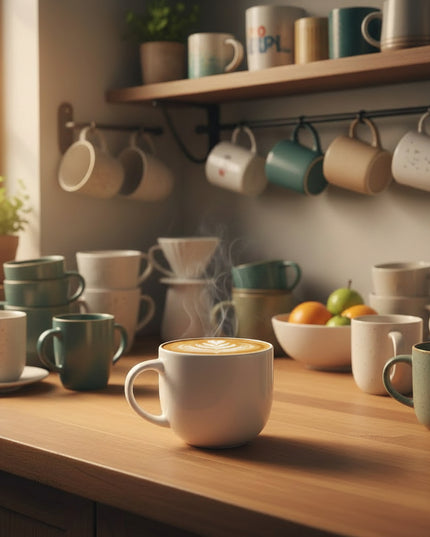 6-Pc Color Glaze Ceramic Cup