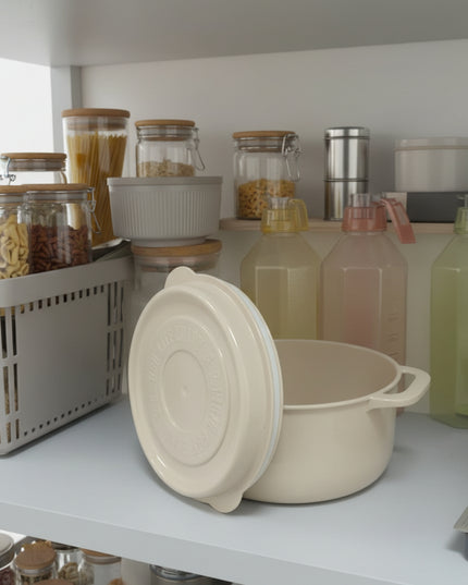2-Pc Enamel-Look Food Storage Container