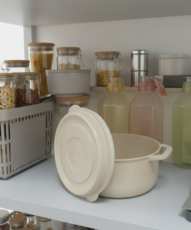 2-Pc Enamel-Look Food Storage Container