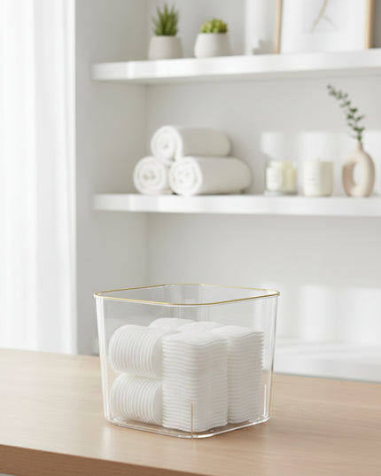 3-Pc Gold-Rimmed Refrigerator Food Storage Container