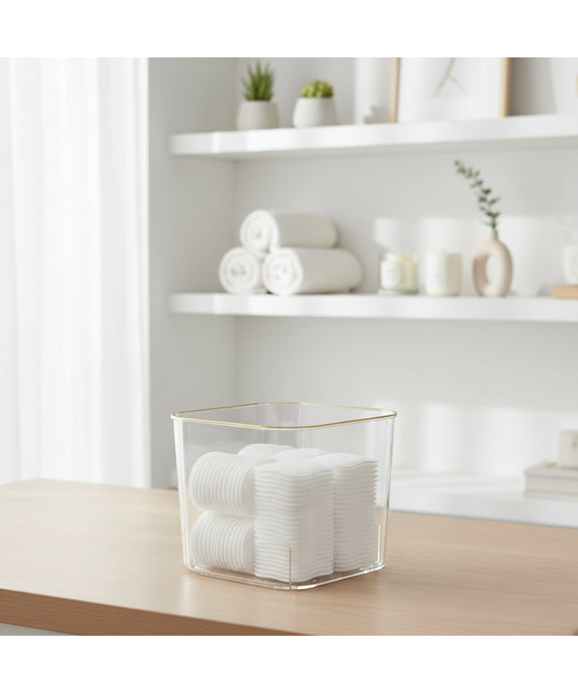 3-Pc Gold-Rimmed Refrigerator Food Storage Container