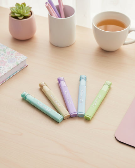 5-Pc Pastel Coloured Glitter Marker