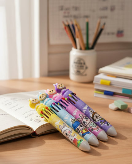 Cartoon Ten Color Ballpoint Pen