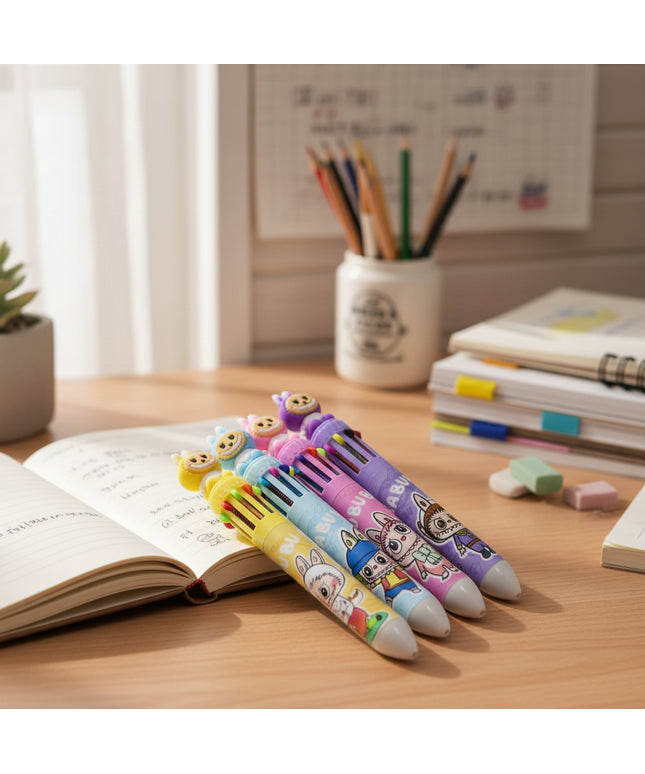 Cartoon Ten Color Ballpoint Pen