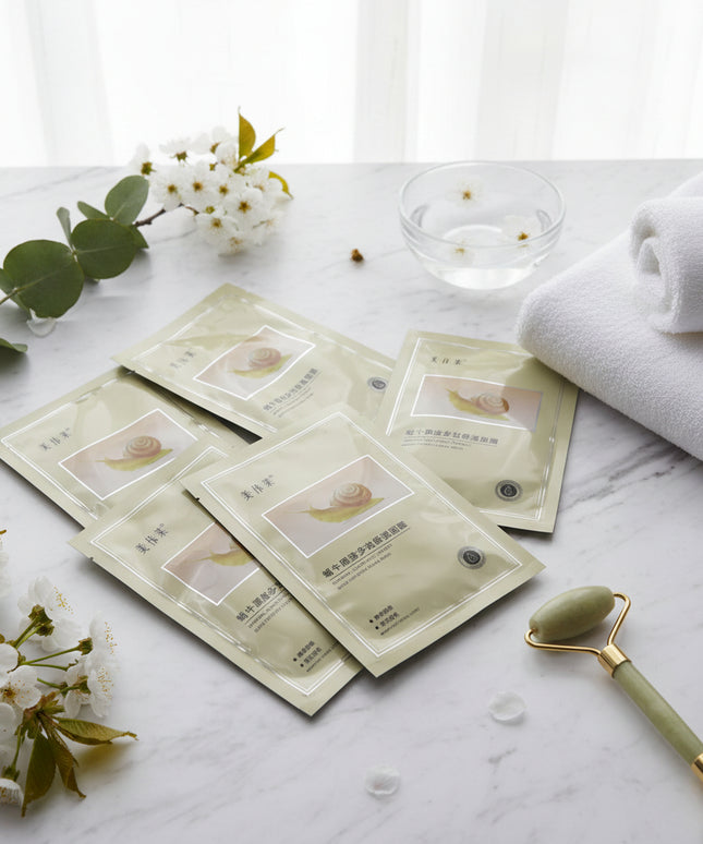 Meiyalai Snail Multi-Effect Moisturizing Face Mask (35ml * 10-Pc)