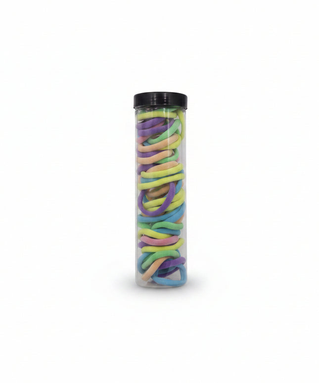 50-Pack Multicolour Ponytail Holders