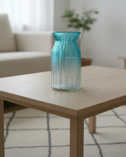 Frosted Ombre Flower Vase