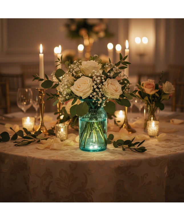 Frosted Ombre Flower Vase