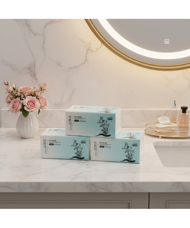 4-Pack 2-Ply Facial Tissues