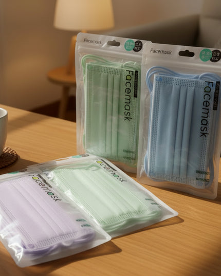 10-Pc Pastel Colored Disposable Masks