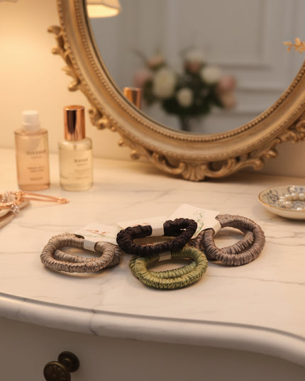 2-Piece Super Soft Silky Ponytail Holders
