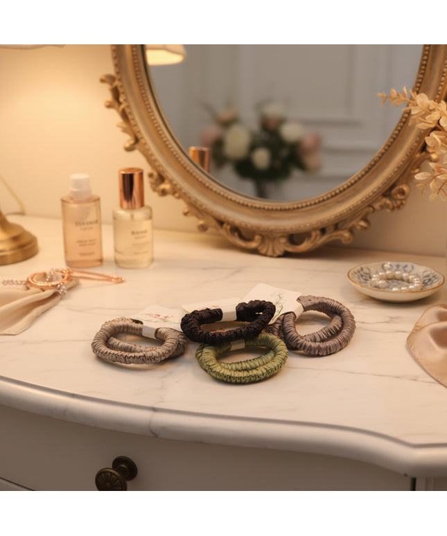 2-Piece Super Soft Silky Ponytail Holders