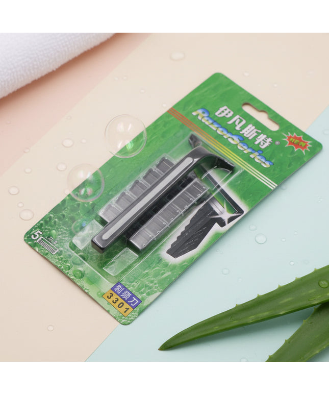 5-Pieces Disposable Razor Combo