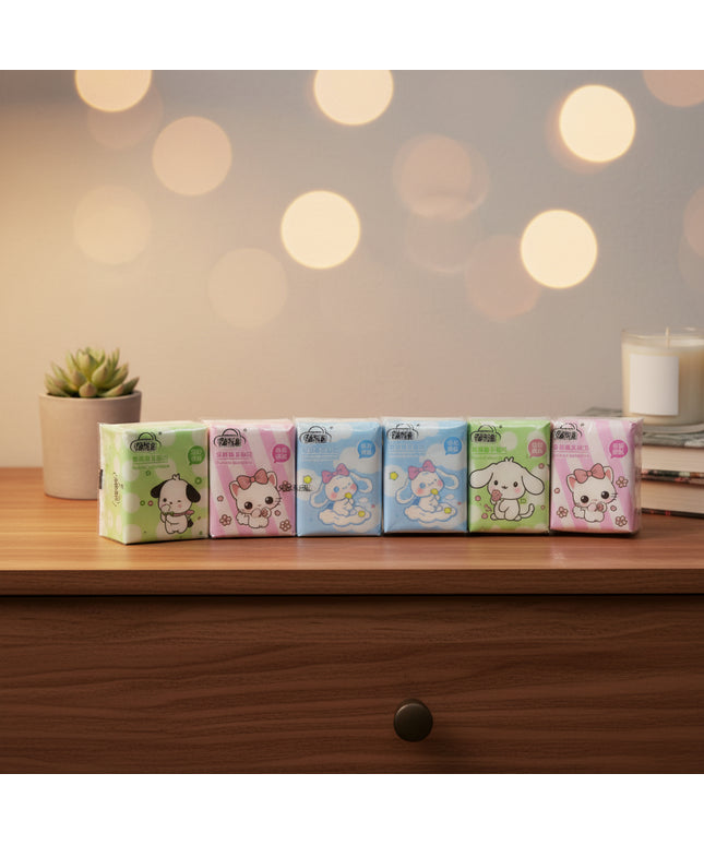 Cute Cartoon Pocket Tissue (10-Pack)