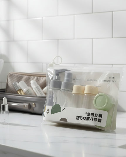 8-Pc Decanting Travel Containers