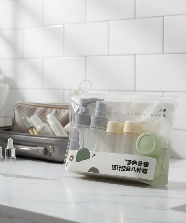 8-Pc Decanting Travel Containers