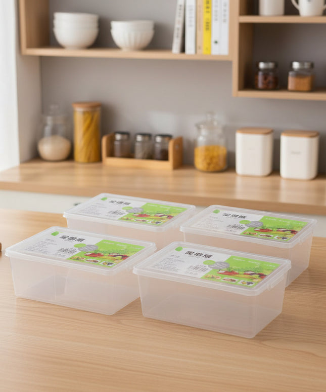 4-Pc Square Food Storage Container