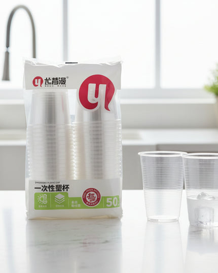 Disposable Plastic Cup (50-Pack)