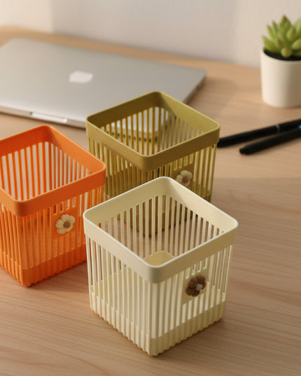 3-Pc Floret Desktop Storage Basket