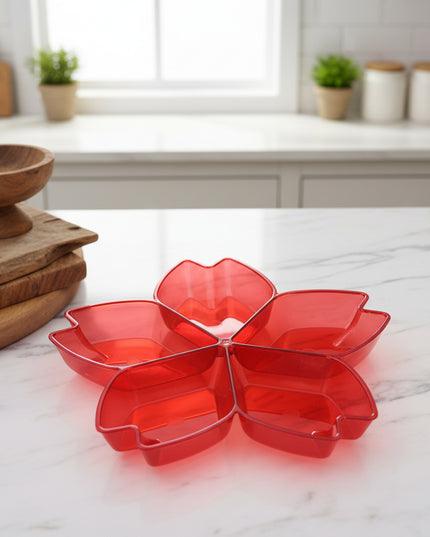 3-Pc Five-Compartment Snack Platter(27*3cm)