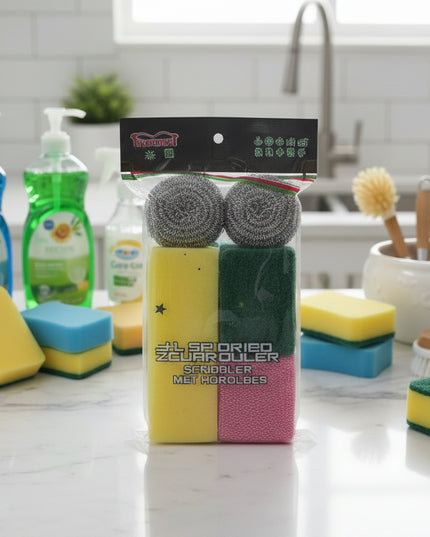 Five-In-One Kitchen Cleaning Set