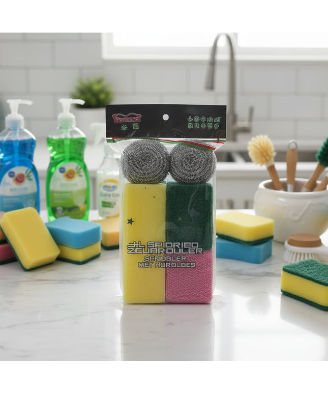 Five-In-One Kitchen Cleaning Set