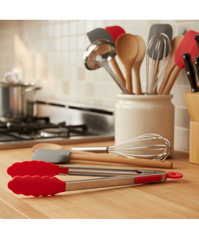 9-Inch Silicone Food Tong