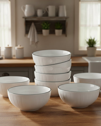 4-Pc 8-inch Pumpkin Bowl