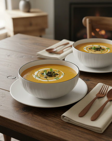 4-Pc 8-inch Pumpkin Bowl