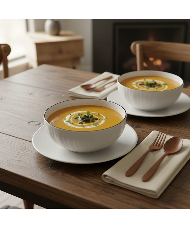 4-Pc 8-inch Pumpkin Bowl