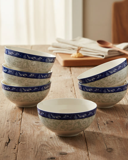 6-Pc 6-inch Straight Bowl