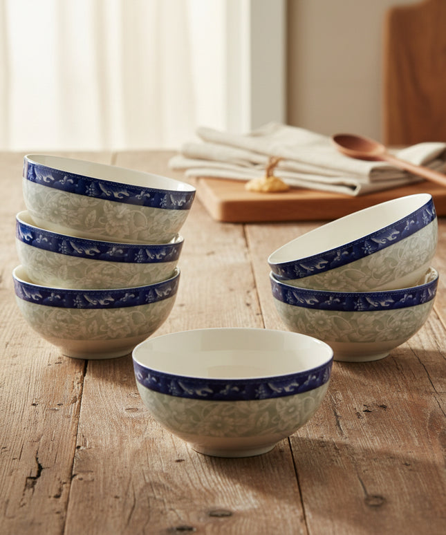 6-Pc 6-inch Straight Bowl