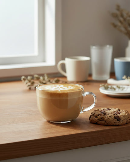 6-Pc Wide Glass Cup