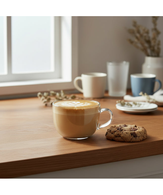 6-Pc Wide Glass Cup