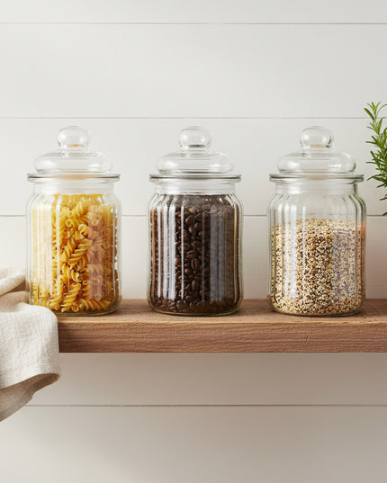 3-Pc Glass Jar (15*7.5cm)