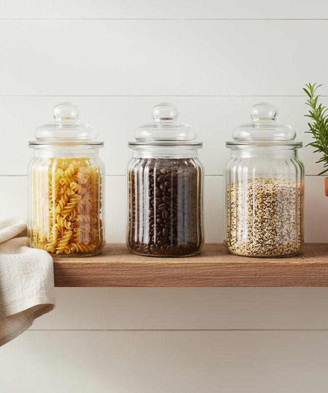 3-Pc Glass Jar (15*7.5cm)