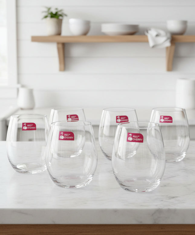 6-Pc Red Cherry Tumbler