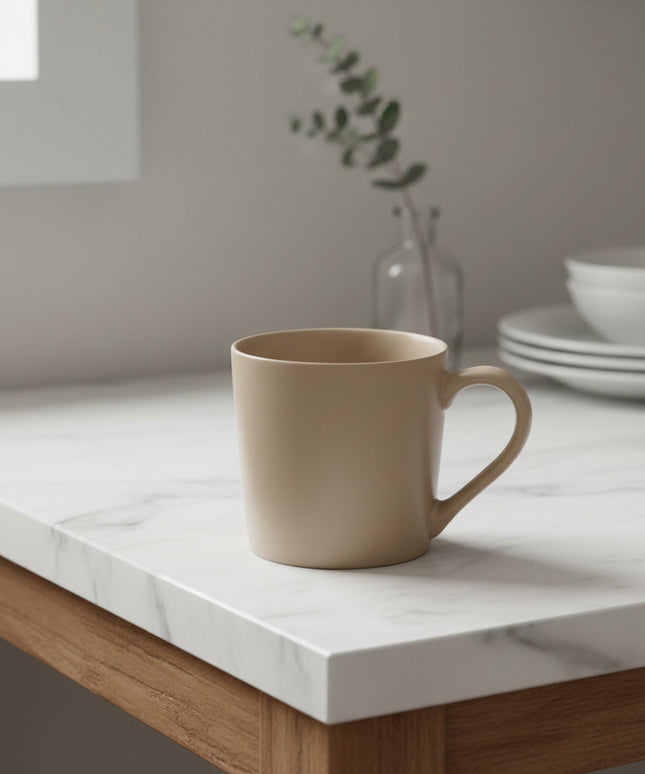 6-Pc Matte Color Glaze Ceramic Cup