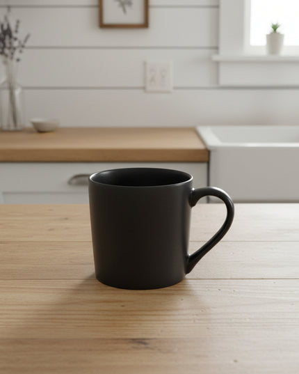 6-Pc Matte Color Glaze Ceramic Cup