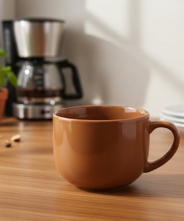 6-Pc Color Glaze Ceramic Cup