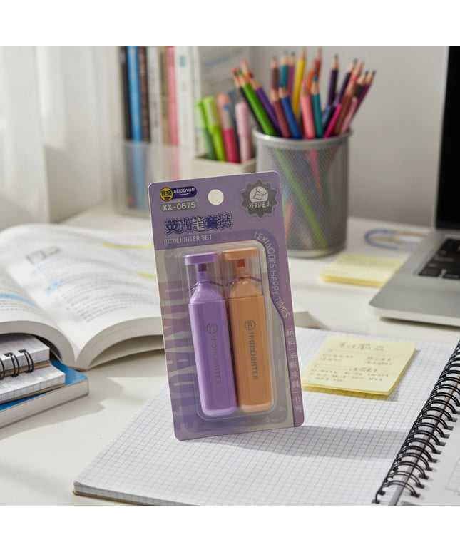 Pastel Colored Highlighters (2-Pack)