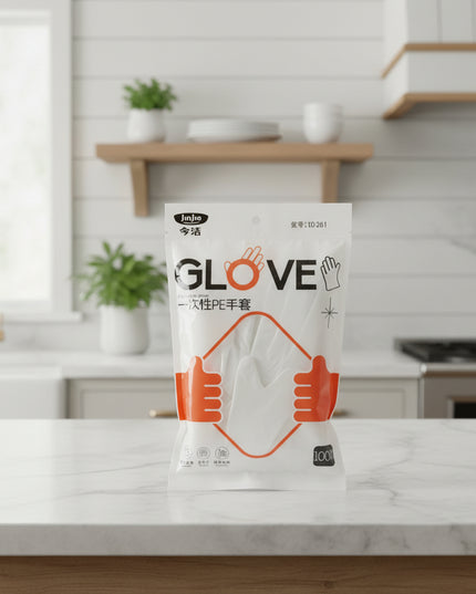 Disposable PE Gloves (100 Pieces)